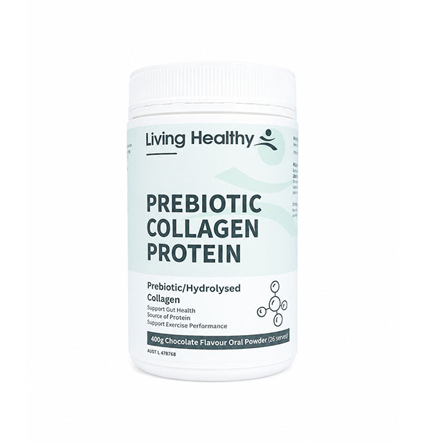 Living Healthy Pro-Fit Prebiotic Collagen Protein 400g Oral Powder