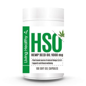 Living Healthy Hemp Seed Oil 1000mg 100 capsules