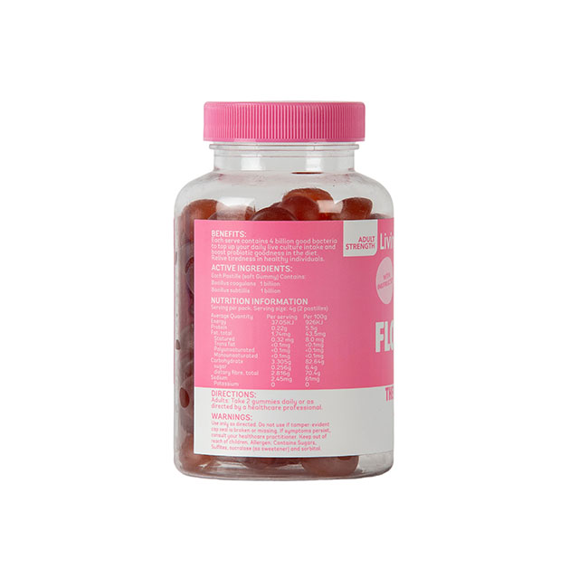 Living Healthy High Strength Gummies Flora Fort 4B The Tummy Gummie 60s (No Added Sugar) - Image 3