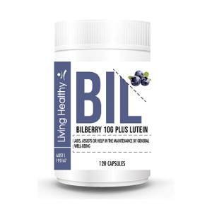 Living Healthy Bilberry 10000mg Plus Lutein, 120 Soft gel Capsules