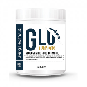 Living Healthy Glucosamine Sulfate 1500mg + Turmeric, 200 Tablets