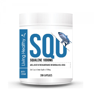 Living Healthy Squalene 1000mg, 200 Soft gel Capsules