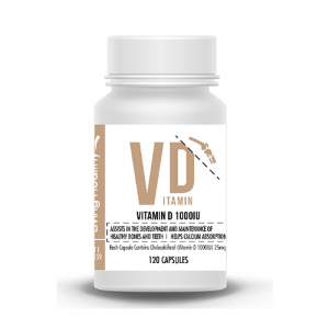 Living Healthy Vitamin D3 1000IU, 120 Soft Gel Capsules