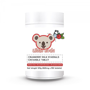 Living Healthy Cranberry Milk Calcium Tablet Candy 100 Chewable Tablets