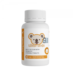 Living Healthy Milk Calcium with Probiotic 60 chewable tablets